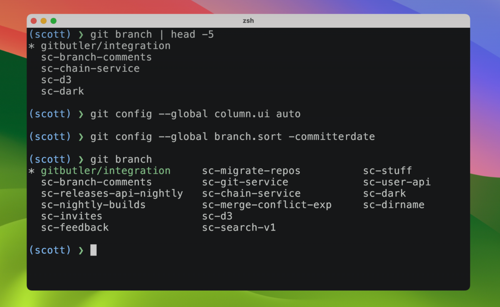 How Core Git Developers Configure Git